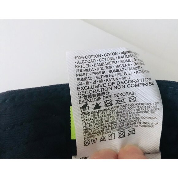 Child's Nike Just Do It Swoosh Logo Baseball Cap Kid's Hat Navy Blue 100% Cotton - Picture 5 of 7